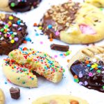 Cookies with a glass of milk.